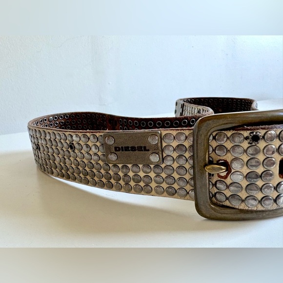 Diesel Studded Leather Belt – Made in Italy - Picture 6 of 7